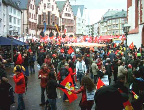 Montagsdemo Reutlingen in Frankfurt